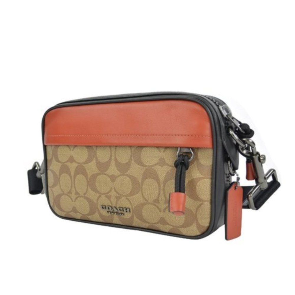 NWT Coach Graham Signature Pouch Crossbody Bag